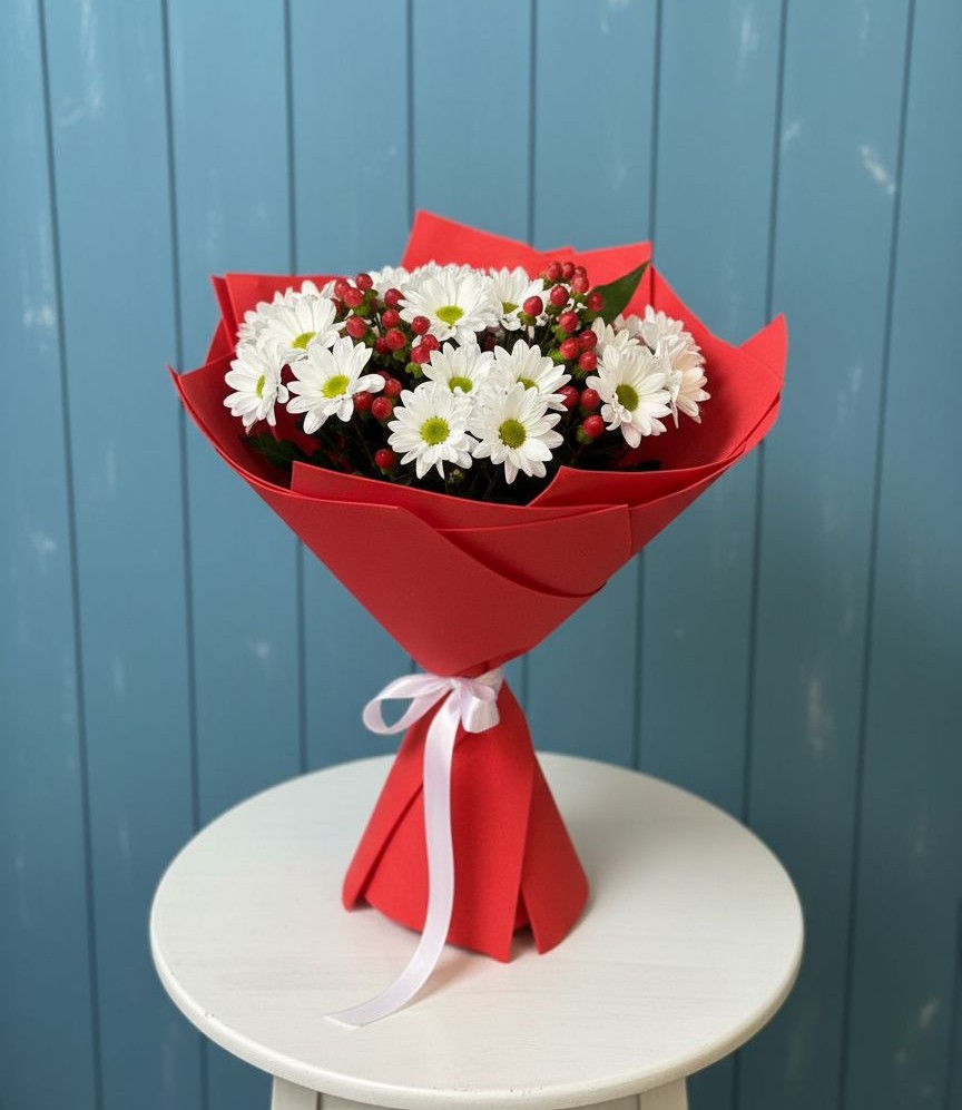 Букет цветов из: Хризантемы в Пижанке