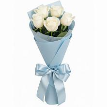 Букет 5 Белых роз Проуд #REPLACE_PRED# Пижанке