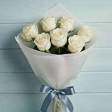 Букет 7 Белых роз Эдлесс Лав #REPLACE_PRED# Пижанке