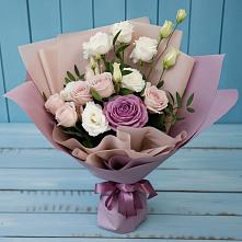 Букет цветов из:  Розы и Лизиантусы в Пижанке