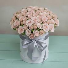 Цветочная композиция из Розы в шляпной коробке #REPLACE_PRED# Пижанке