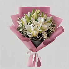 Букет цветов из:  Лилии #REPLACE_PRED# Пижанке