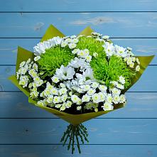 Букет цветов из:  Хризантемы #REPLACE_PRED# Пижанке