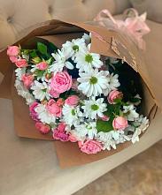 Букет цветов из:  Розы и Хризантемы в Пижанке