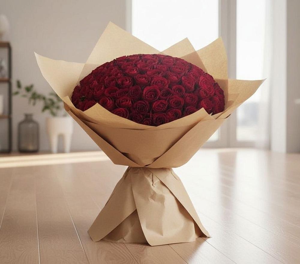 Букет 101 Красная роза в Пижанке