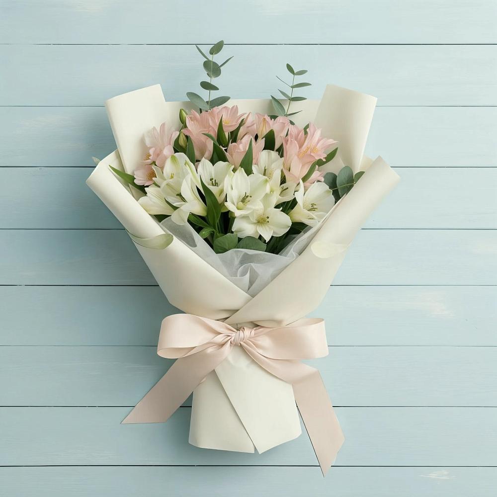 Букет цветов из: Альстромерии в Пижанке