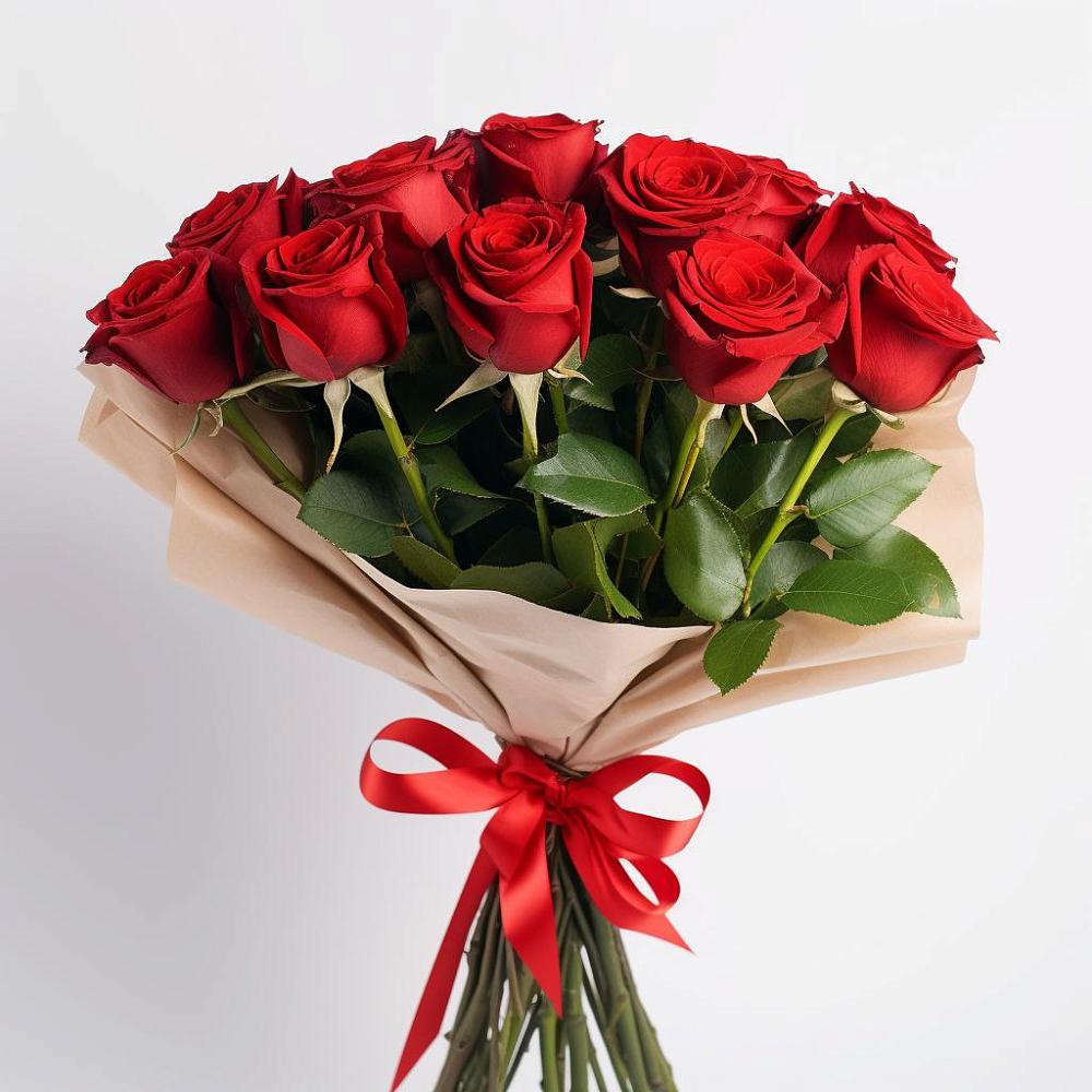 Букет 11 Красных роз Эдлесс Лав в Пижанке