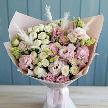 Букет цветов из:  Альстромерии и Розы в Пижанке